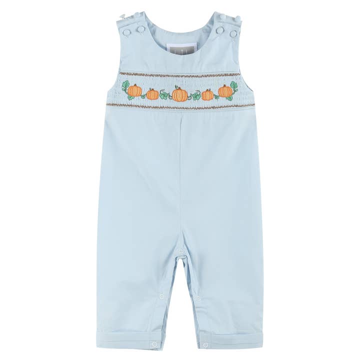 Blue Pumpkin Overalls for wholesale by Lil Cactus