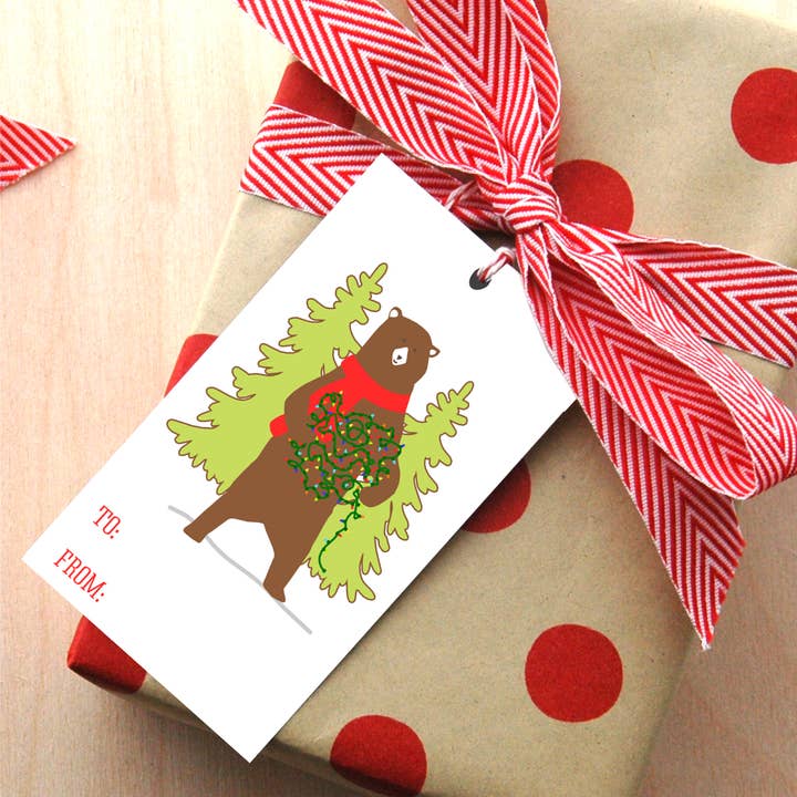 Bear Gift Tags for wholesale by KTF Design Co.