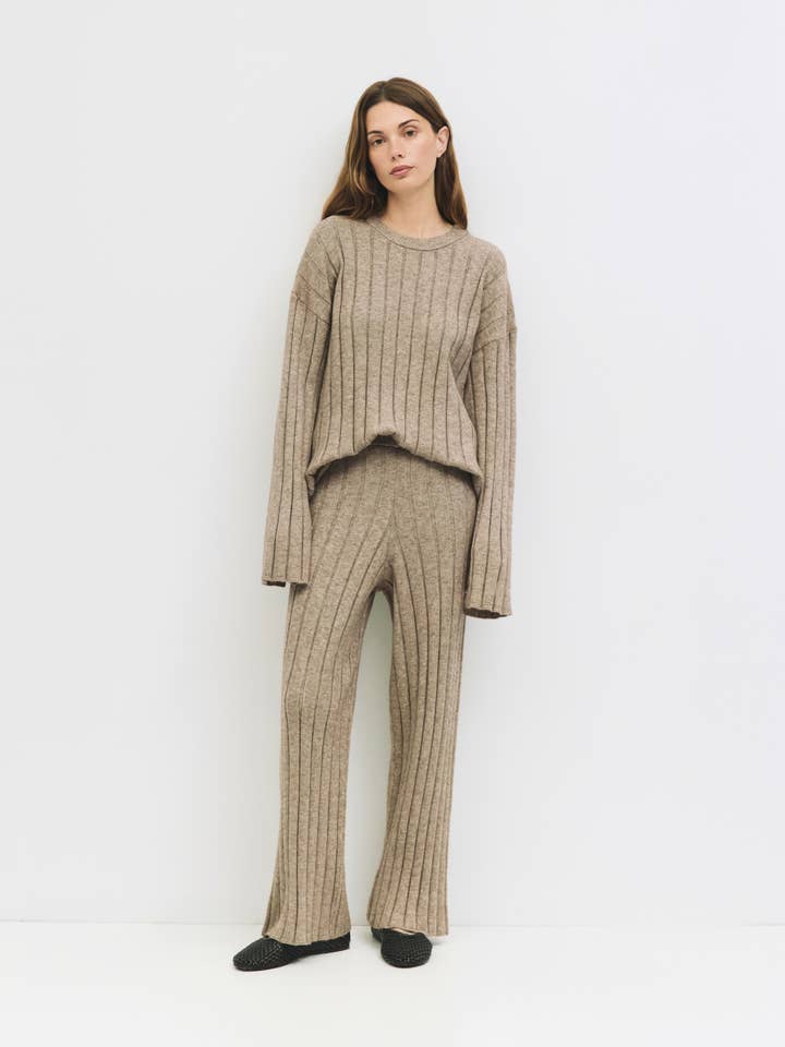 MOD REF - Wholesale Pants - Women's - The Dakota Pants | Ribbed Knit Lounge Pants