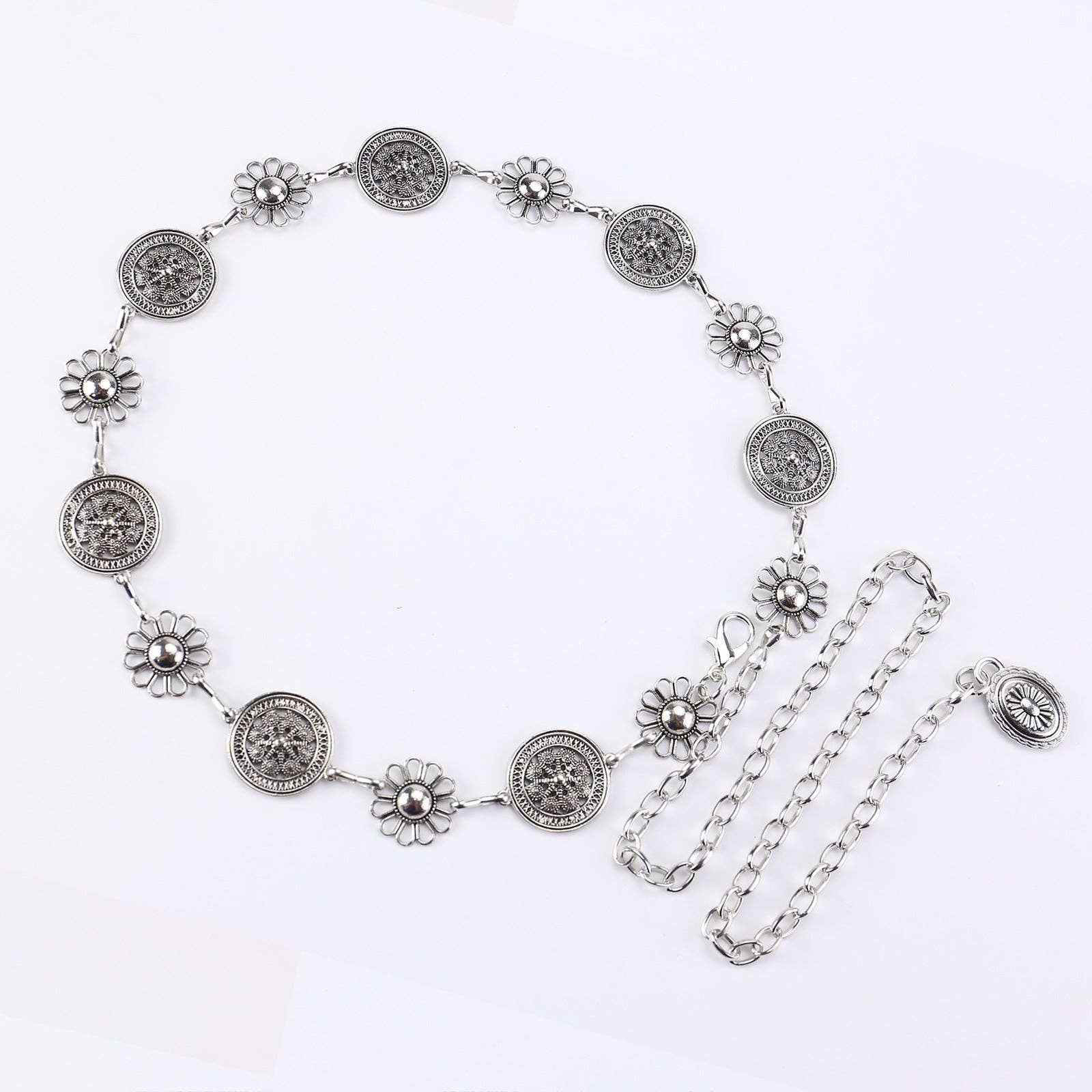 SALINA TRADING INC – Großhandel Gürtel – Damen – Metallkettengürtel mit Schmetterlings- und Herzdesign4