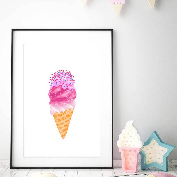 Eiscreme-Druck für den Großhandel von Little Sharks