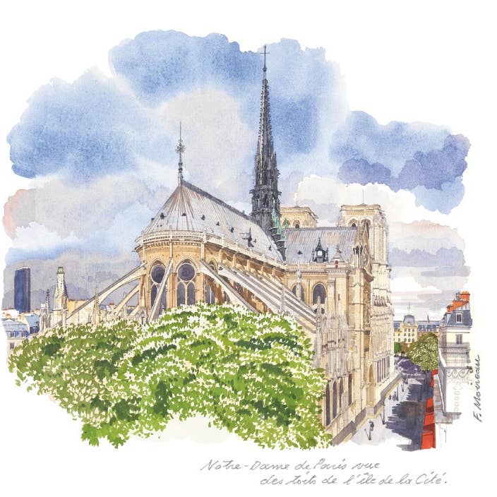 CARTES DOUBLES FABRICE MOIREAU 15X15 PO 62 pour la vente par Phenicia