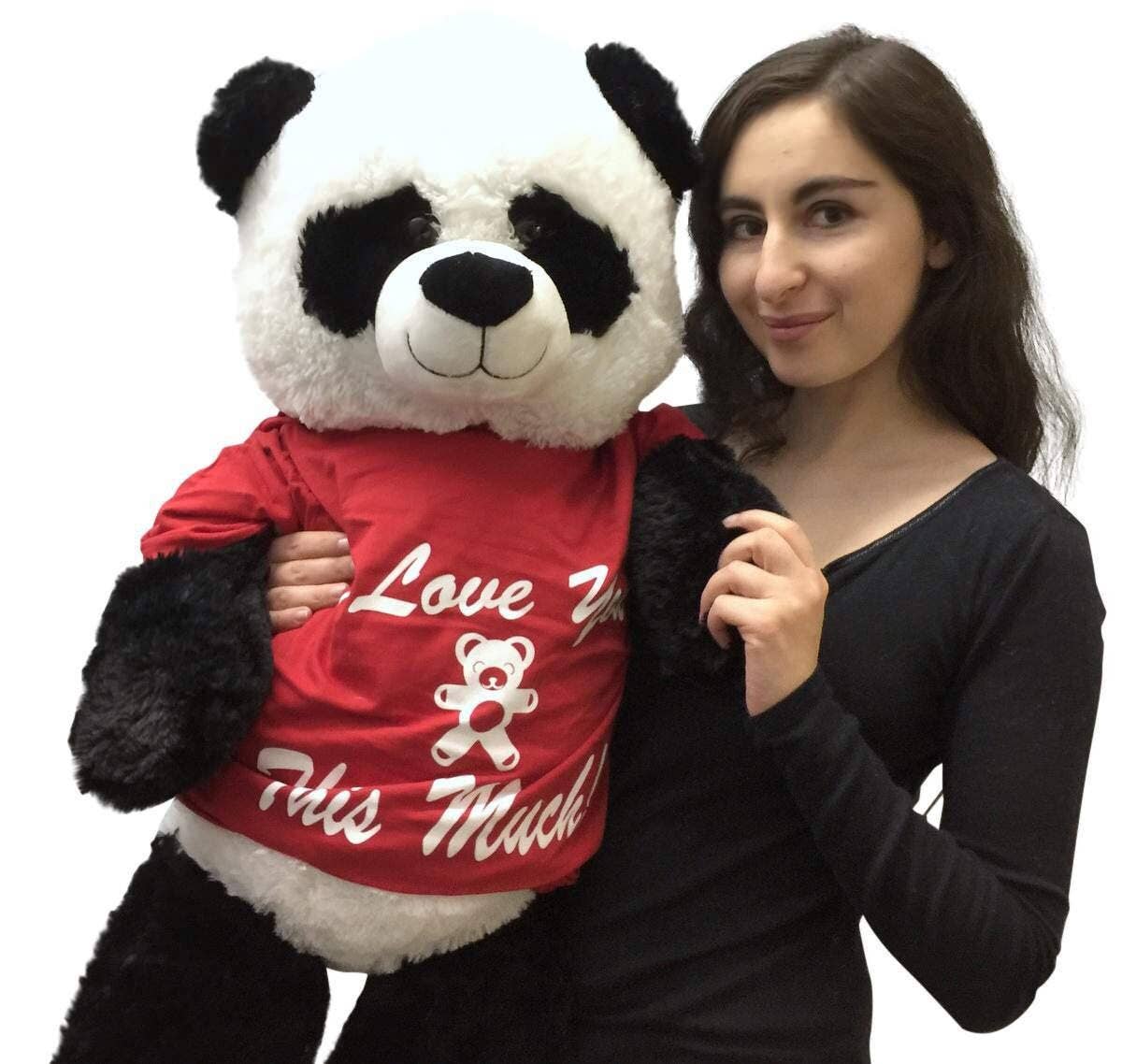 Big Plush - Wholesale Stuffed/Plush Toy - Kids & Baby - Valentines Day Giant Stuffed Panda I Love You BigTeddy Bear 1