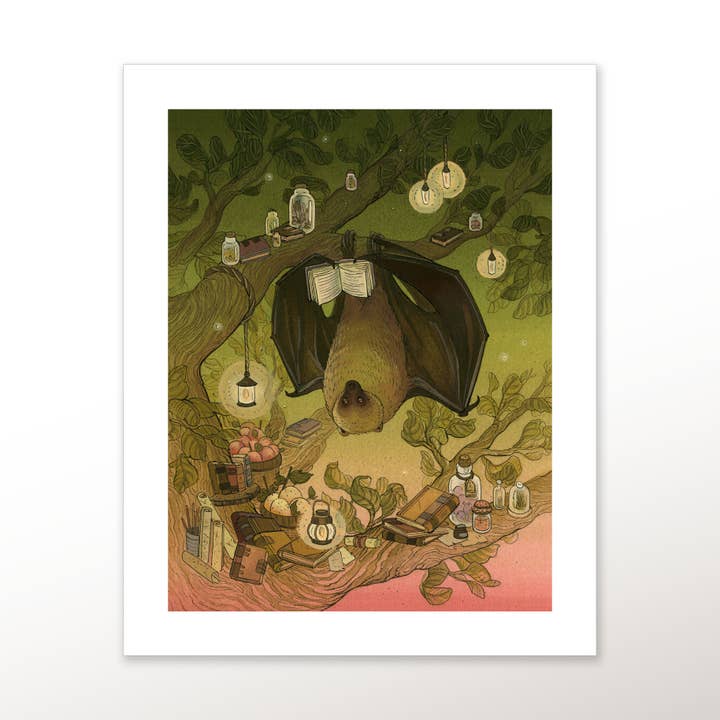 Night Reader - Fine Art Print for wholesale by Nimasprout