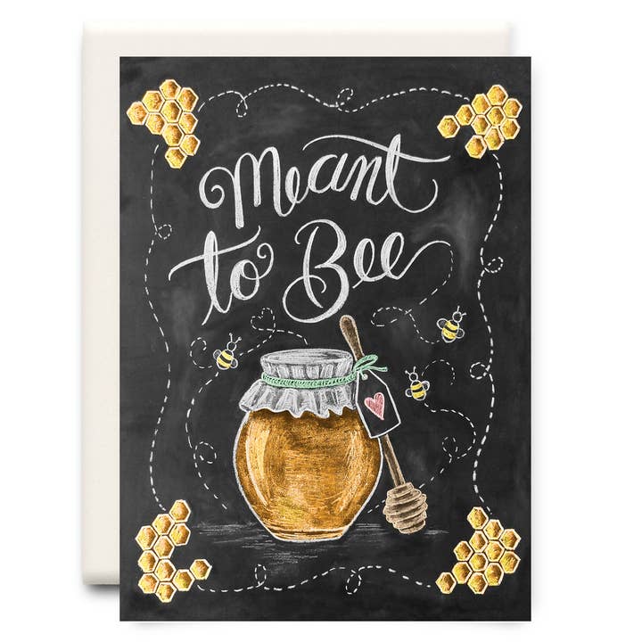 Inkwell Cards - Wholesale Love Card - Meant to Bee | Love Greeting Vard