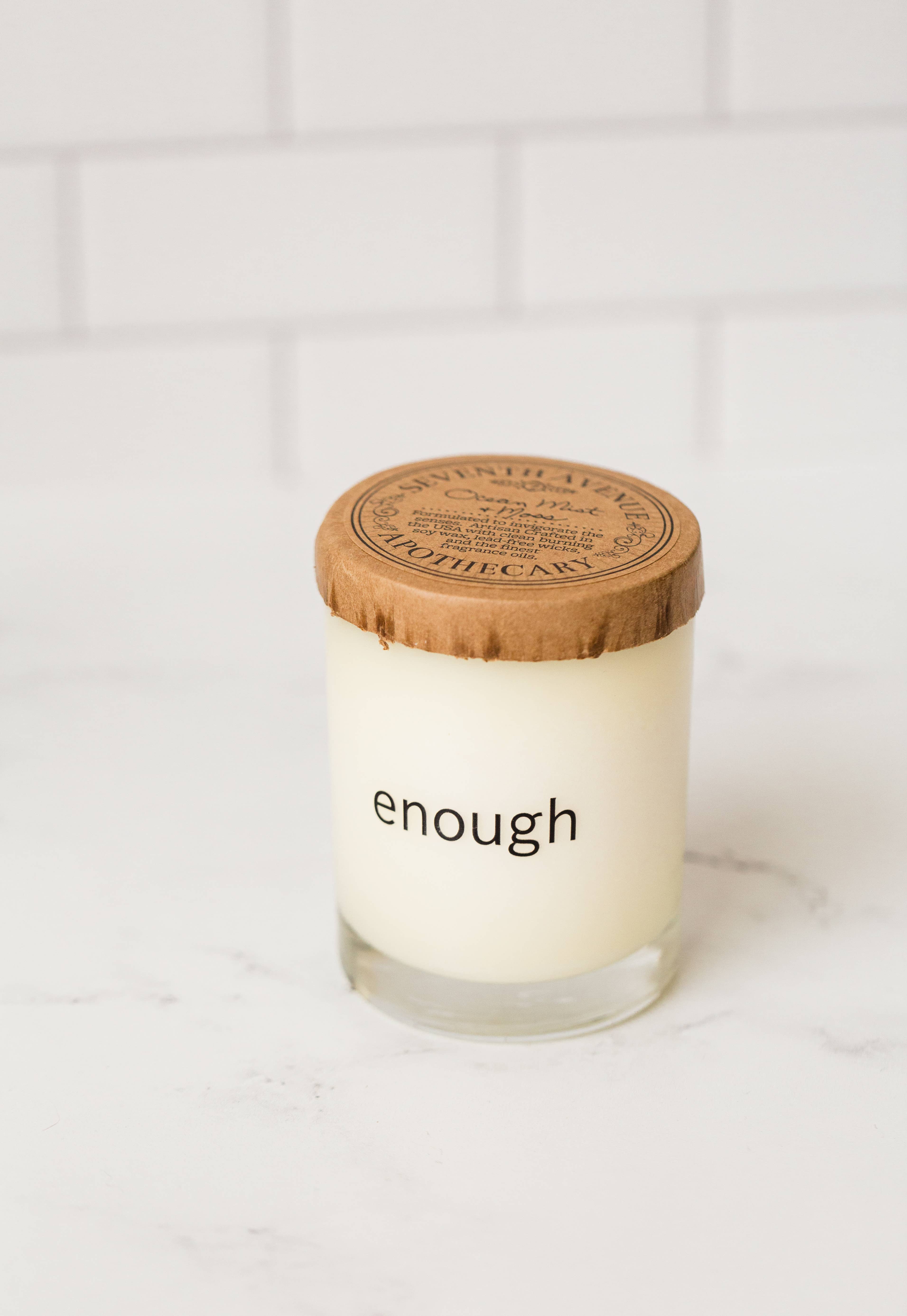 Belief Statements - Wholesale Jar/Filled Candle - Enough Candle1