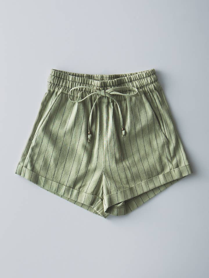 Urban Daizy - Wholesale Shorts - Women's - Relaxed Fit Linen Blend Shorts