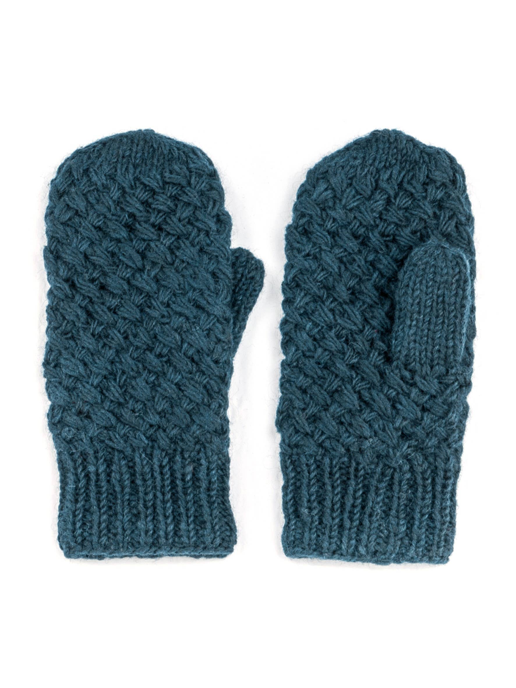 Lost Horizons Canada - Wholesale Mittens - Women's - Palermo Wool Mittens with Textured Stitch0