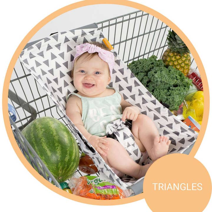 Baby Shopping Cart Hammock - Triangles for wholesale by Binxy Baby