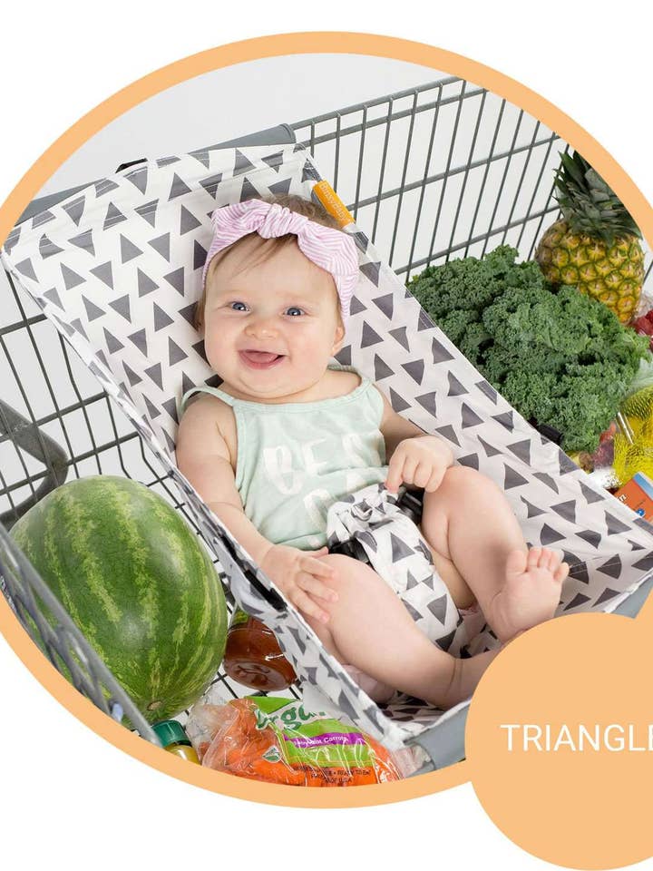Baby Shopping Cart Hammock - Triangles for wholesale by Binxy Baby