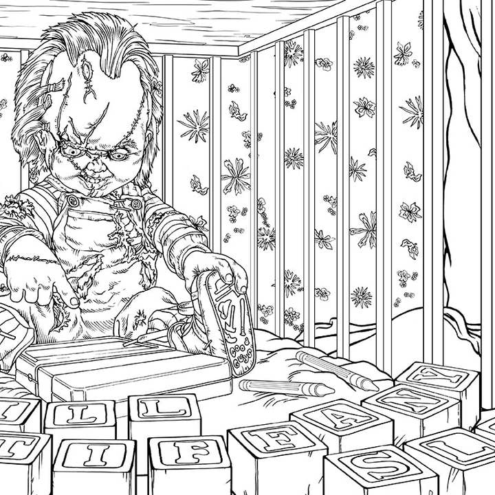 Insight Editions - #1 Pop Culture Publisher - Wholesale Coloring & Activity Book - Adult - Chucky: The Official Coloring Book2