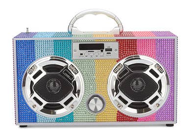 Trend Tech Brands - Wholesale Speakers - Rainbow Bling Wireless Boom Box with FM Radio1
