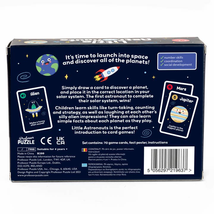 Professor Puzzle – wholesale Card game – Little Astronauts5