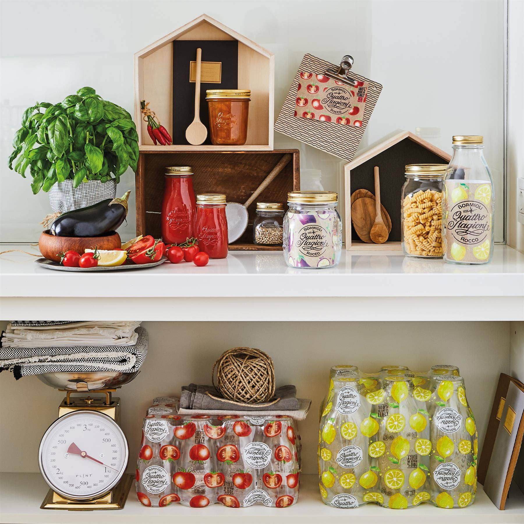 Rinkit Ltd – wholesale Jar – 1L Quattro Stagioni Glass Bottle with Screw Top Lid3