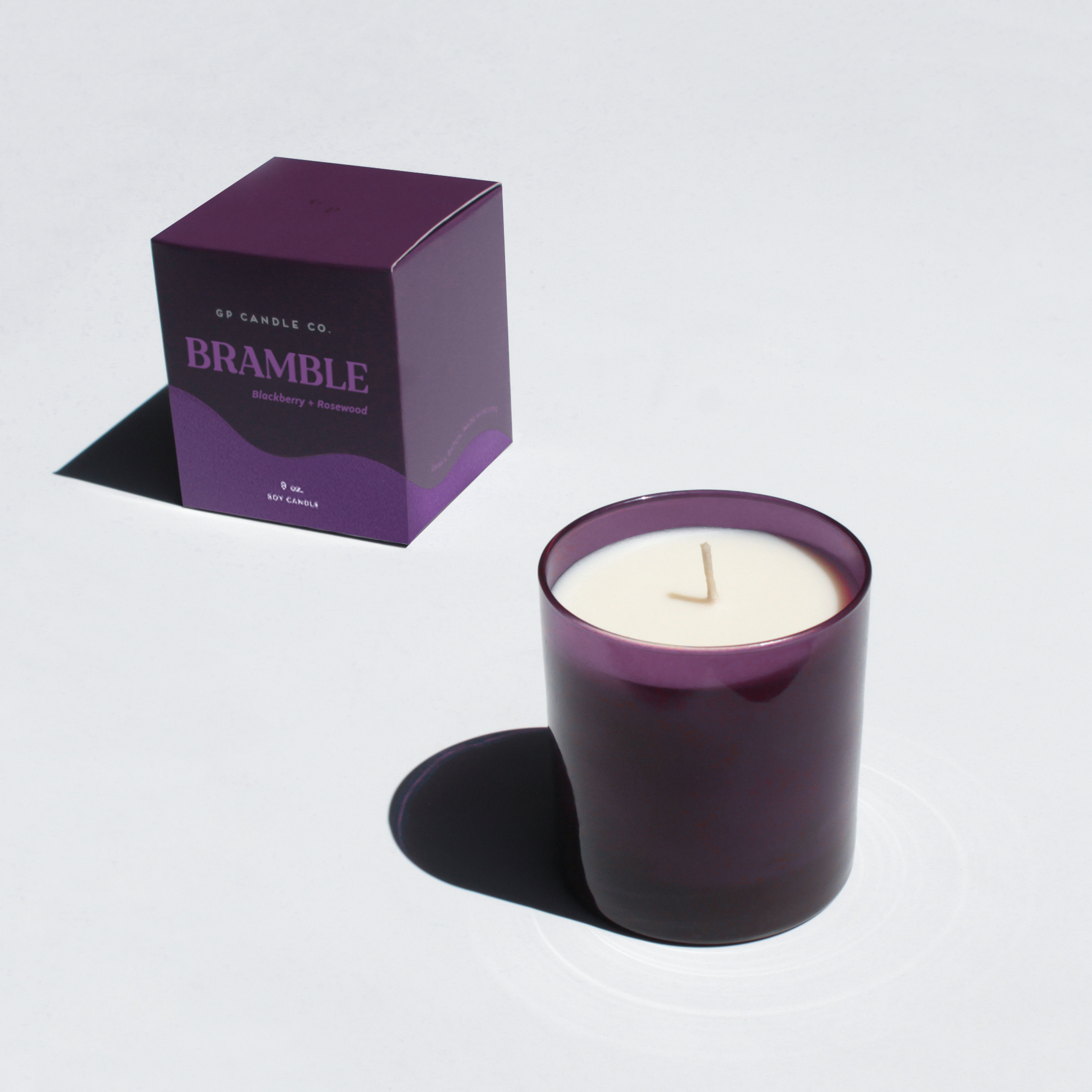 GP Candle Co. - Wholesale Jar/Filled Candle - Bramble 9 oz. Hue Candle (Blackberry + Rosewood)1