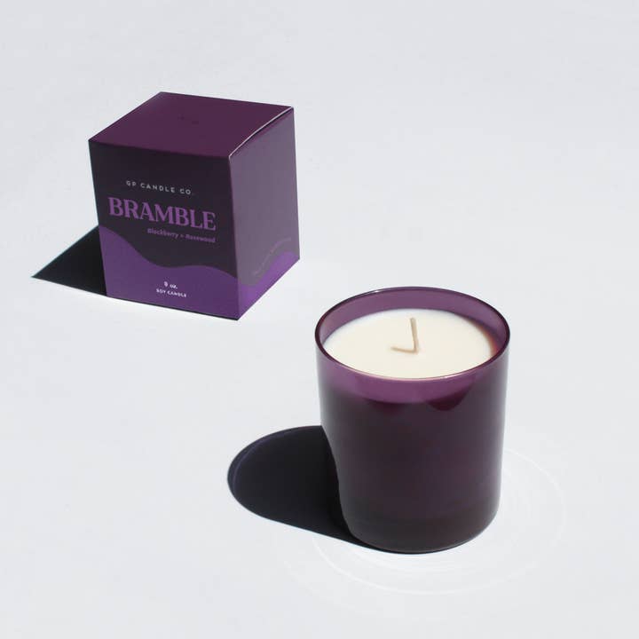 GP Candle Co. - Wholesale Jar/Filled Candle - Bramble 9 oz. Hue Candle (Blackberry + Rosewood)1