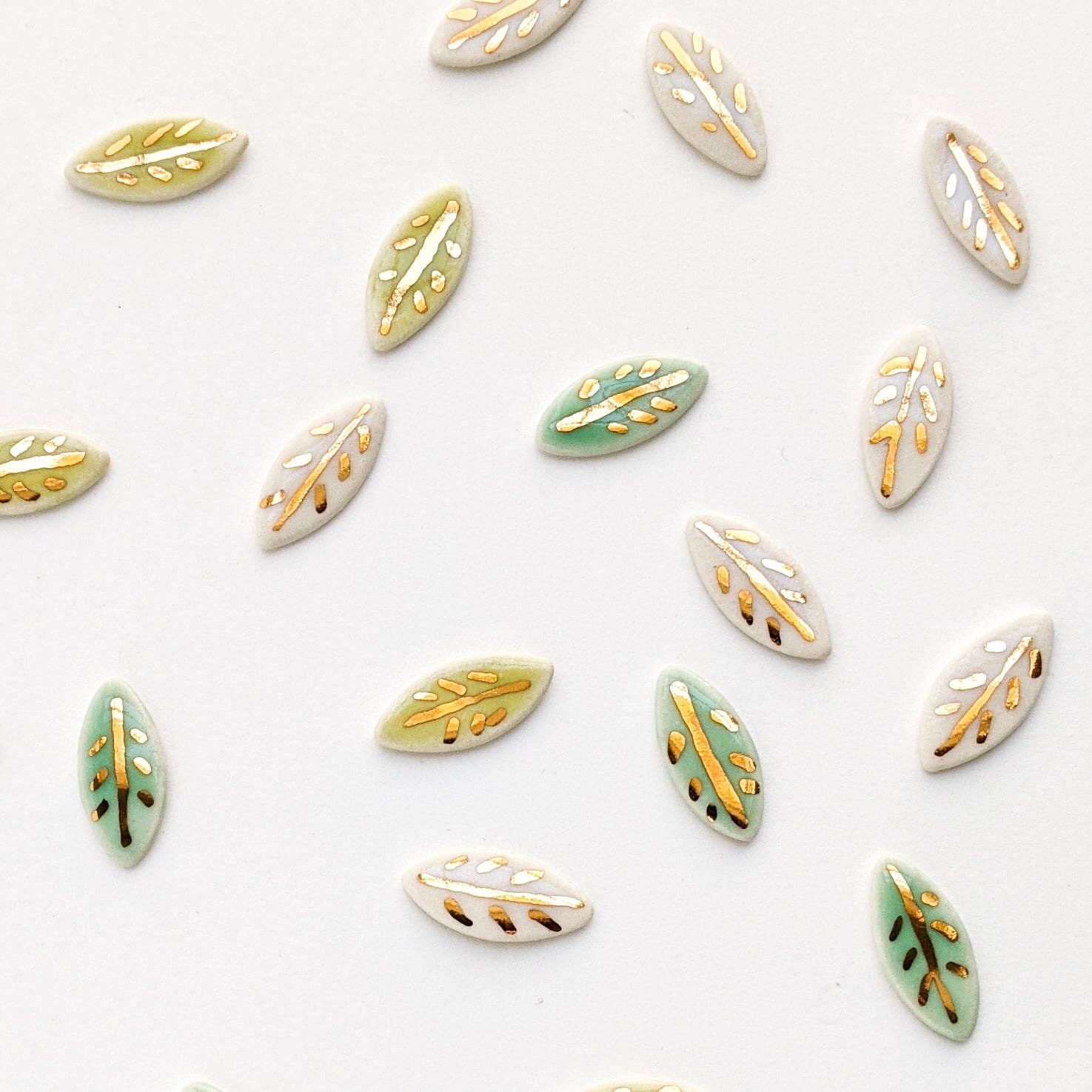 October Forever - Wholesale Stud/Post Earrings - Baby Leaves1