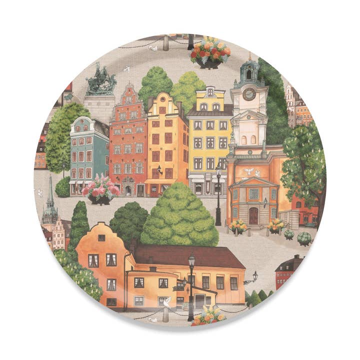 Tabuleiro Redondo Stortorget por atacado de Arvidssons Textil