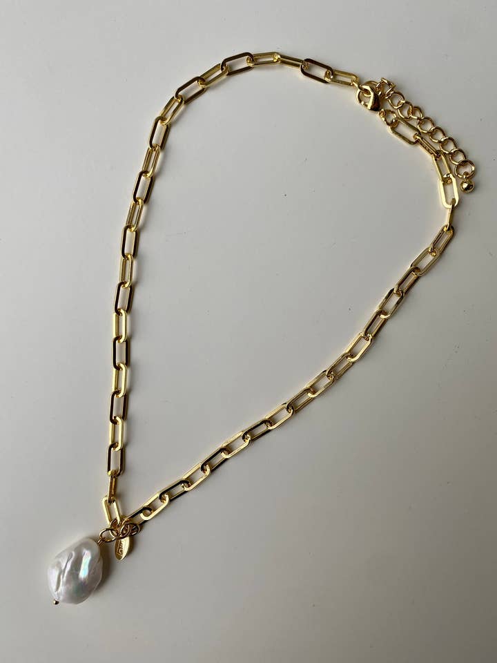 Natuurlijke zoetwaterparelketting in sterling zilver of goud voor wholesale door Stone and Chain