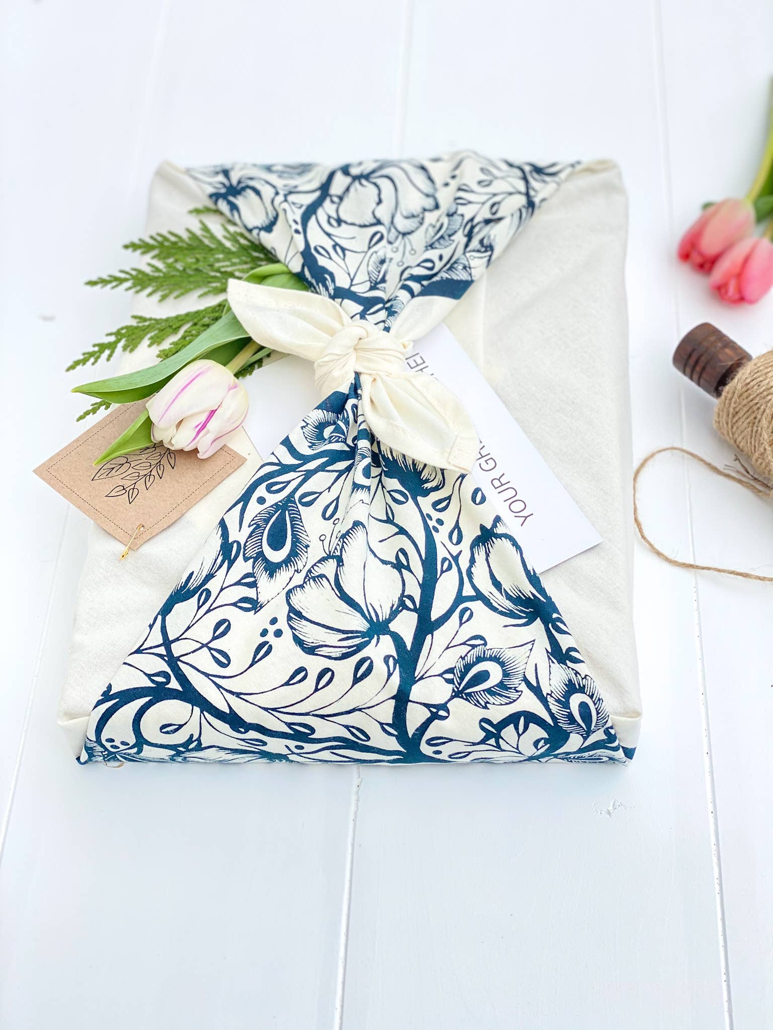 Your Green Kitchen – wholesale Omslagspapper – Tyg presentförpackning/Furoshiki Presentförpackning/Noliah Spring1