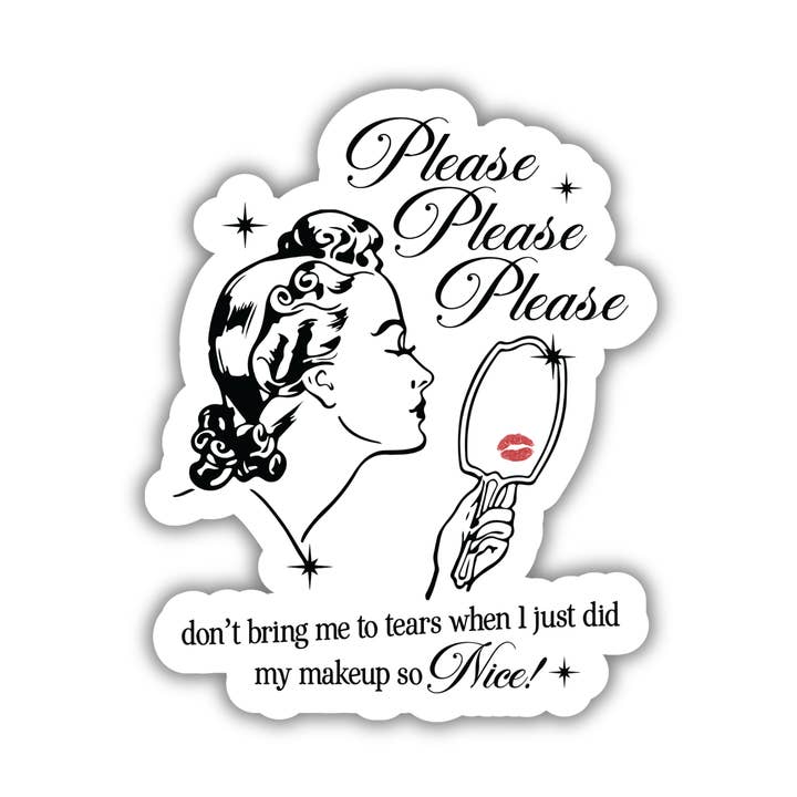 Please Please Please Sticker for wholesale by 256 Craft Co
