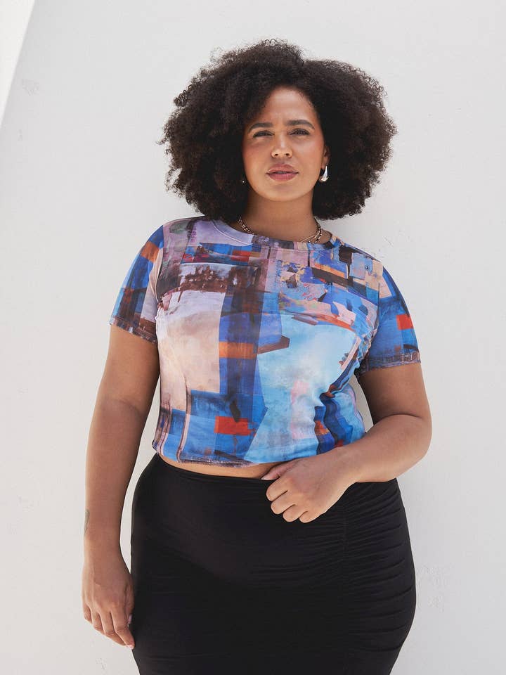 Nolan Mesh Baby Tee for wholesale by What Lo Wants