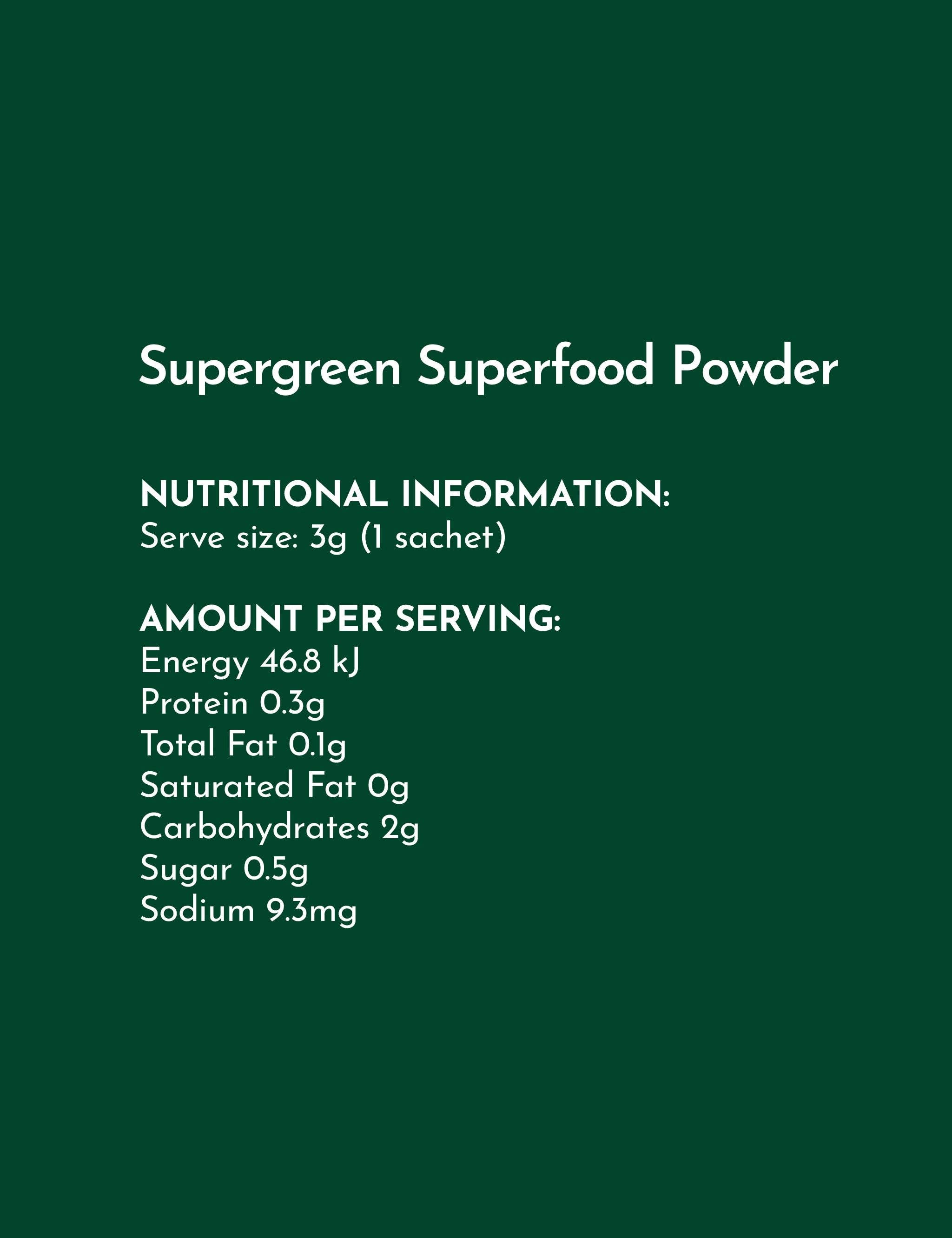 SWIISH - Wholesale Powdered health drink - SUPERGREENS Sachets3