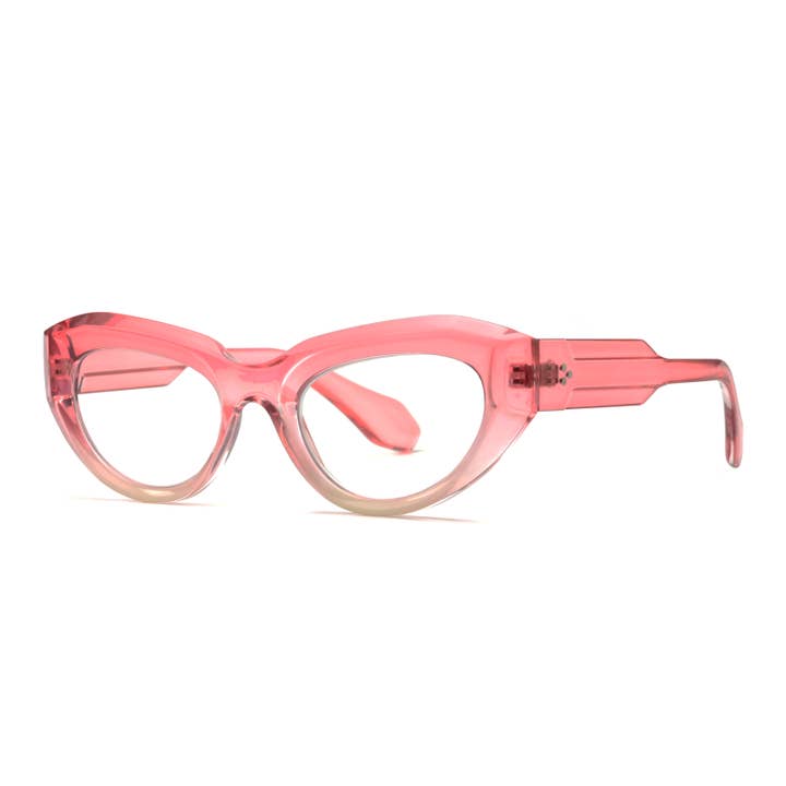Ryan Simkhai Eyeshop – wholesale Eyeglasses – Unisex – KEIKO | Transparent Pink | Ivory | Blue Light