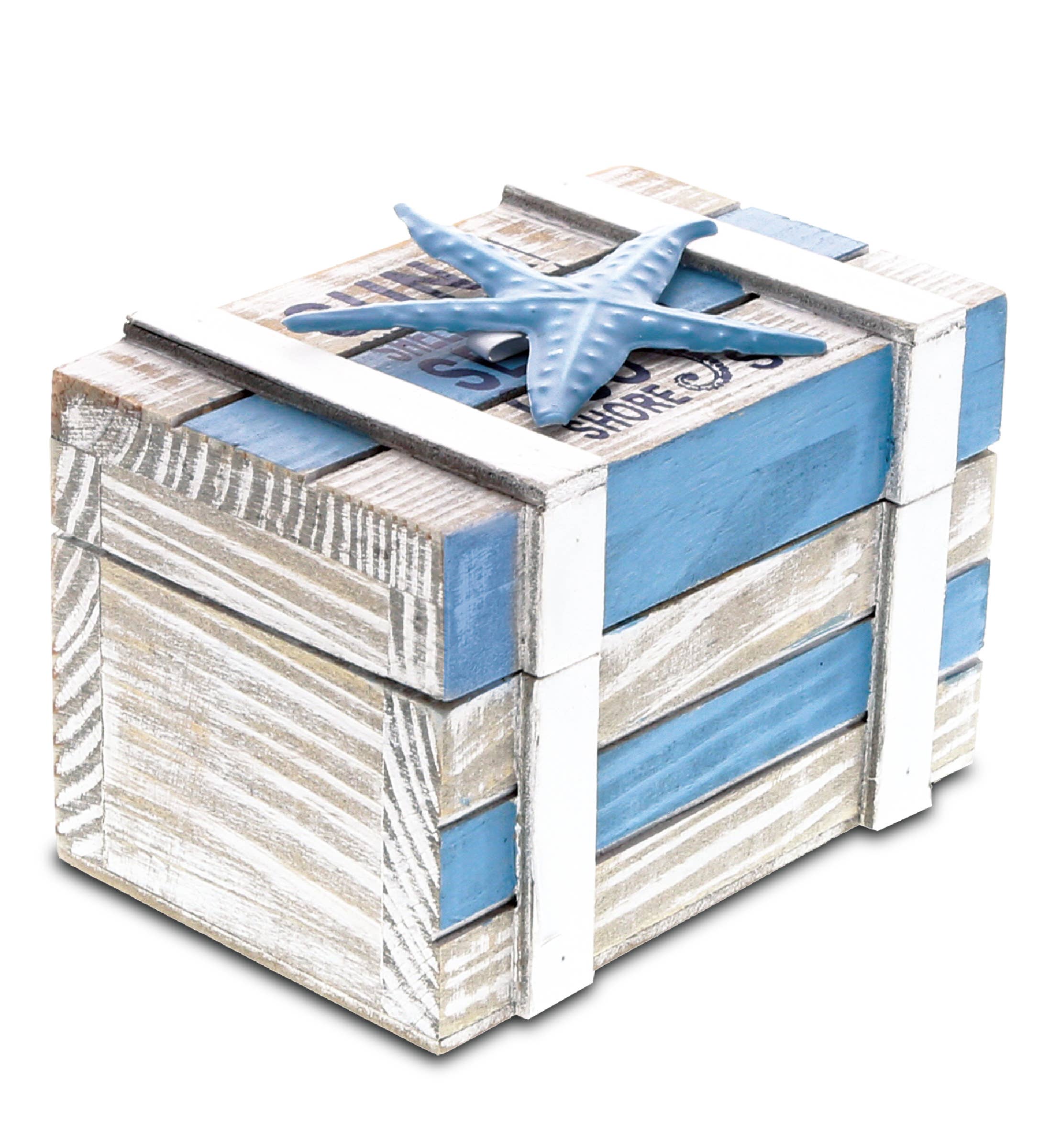 Cota Global - Wholesale Jewelry Box/Organizer - Nautical Decor - Aqua Sky Jewelry Box0