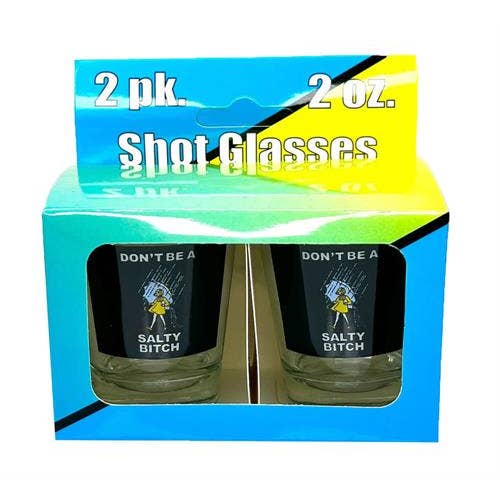 Scorpio Posters - Wholesale Shot Glass - Don't Be a Salty Bitch - Shot Glass - 2 Piece Set1
