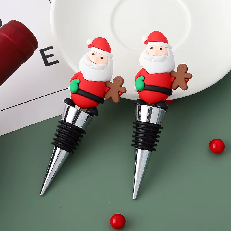 Sostraw & SmartThings - Wholesale Wine Stopper - Christmas Bottle Stopper - Funny Santa Claus - 7 models3