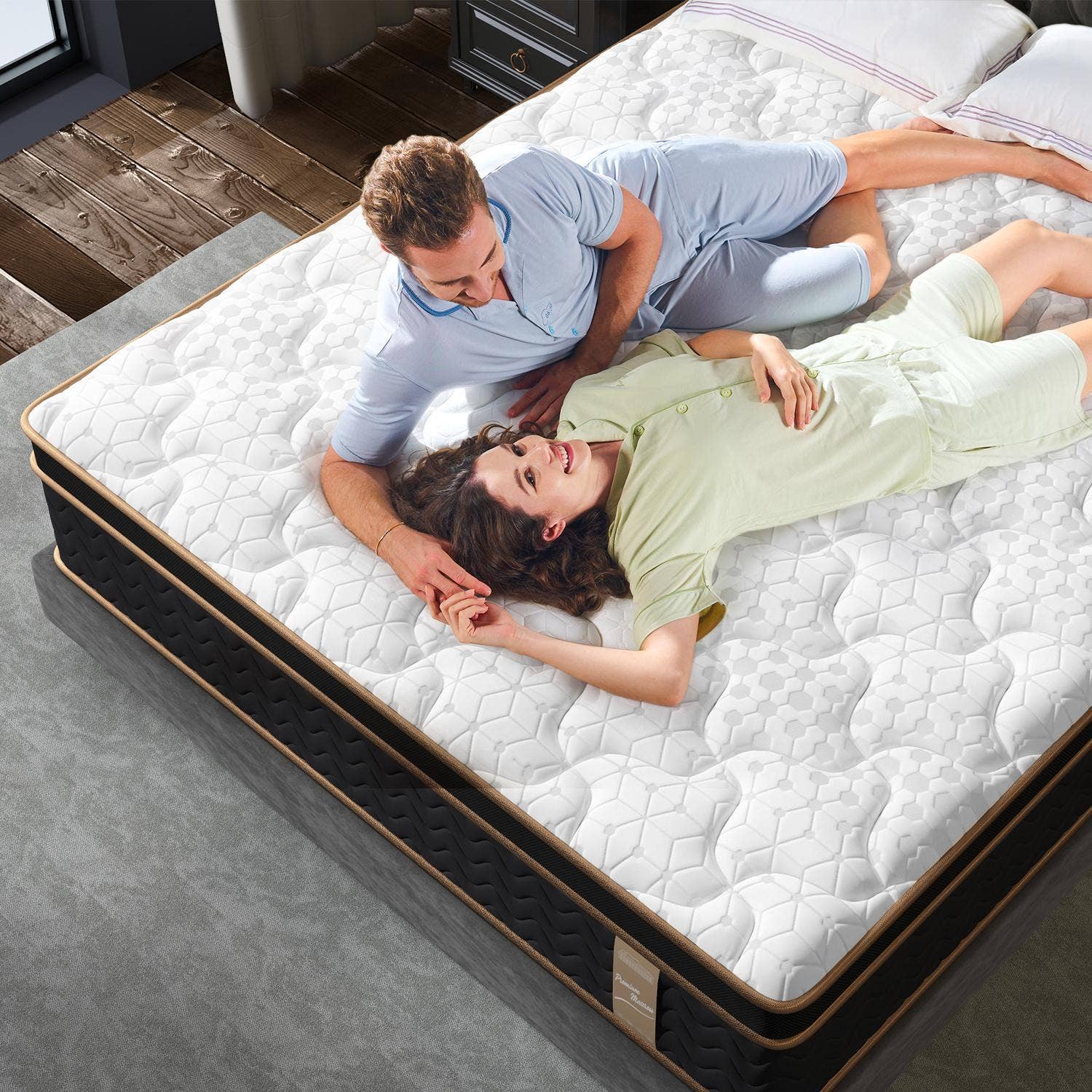 39F Inc. - Wholesale Bed - 10" Queen Plush Hybrid Mattress – Gel Memory Foam, Fiberglas9