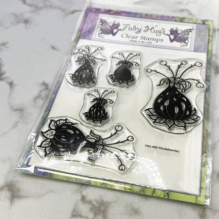 Fairy Hugs Stamps - Thistleberries for wholesale by Fairy Hugs
