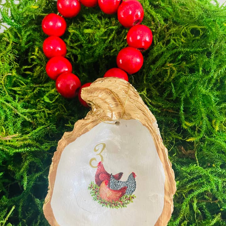 Shells by Shea – Engroshandel Servietring – 12 dage af jul serviet ring sæt, Beaded Servietringe,