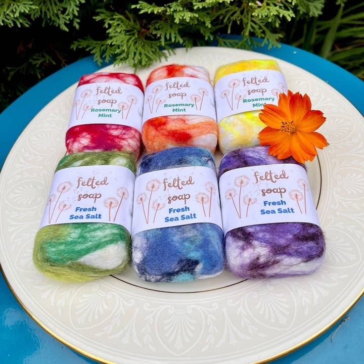 MJ and Me - Wholesale Bar Soap - Felted Bar Handsoap (sold in sets of 5 bars)5