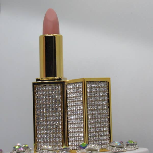 Elise Pink - Wholesale Lipstick - Glamour Lipstick "Fame" with Rhinestones6