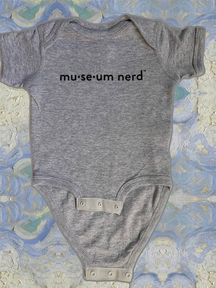 Popcorn Custom Products - Wholesale Bodysuit (Non-Footed) - Baby - Museum Nerd Phonetic Gray Onesie