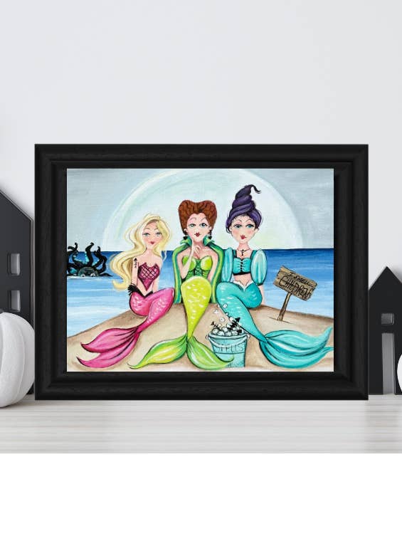 Decoración artística de Halloween para otoño, arte de Hocus Pocus, regalo de Halloween para venta al por mayor de Paula Freeman Art