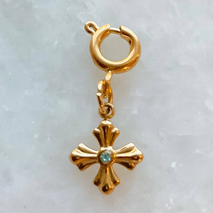 Tiny Cross Charm for wholesale by Anjewelz.co
