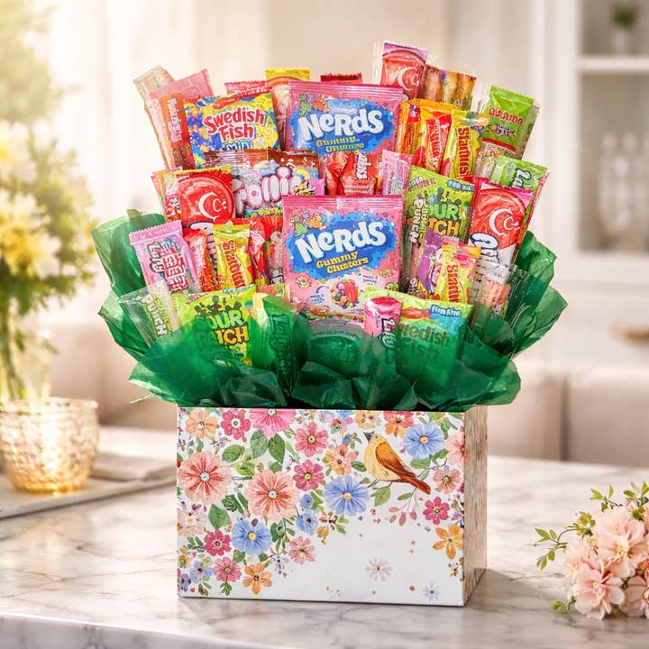 Chocolate Candy Bouquet-Songbird Blooms box (Large-36 pc) for wholesale by So Sweet of You