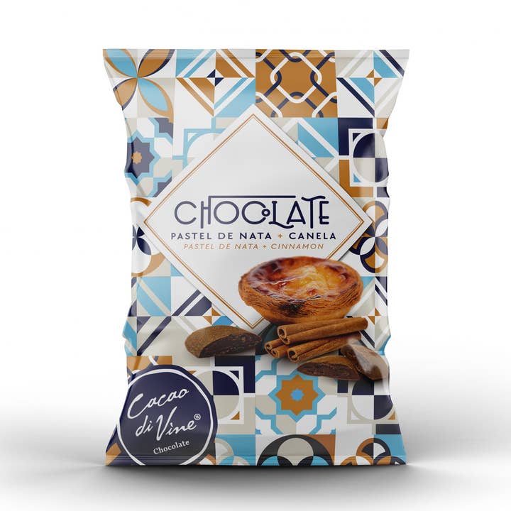 Bite Size - Cream & Cinnamon Cake Chocolate 40g for wholesale by Cacao di Vine Chocolate