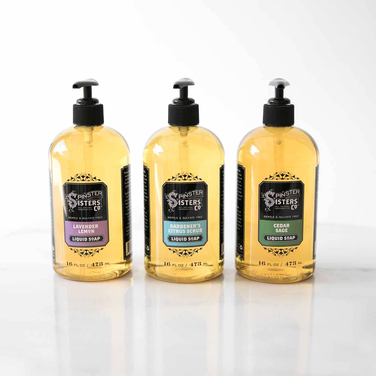 Spinster Sisters Co. / Old Salt Grooming Supply - Wholesale Hand Soap/Wash - Liquid Soap - Hydrating - Babassu Seed Oil