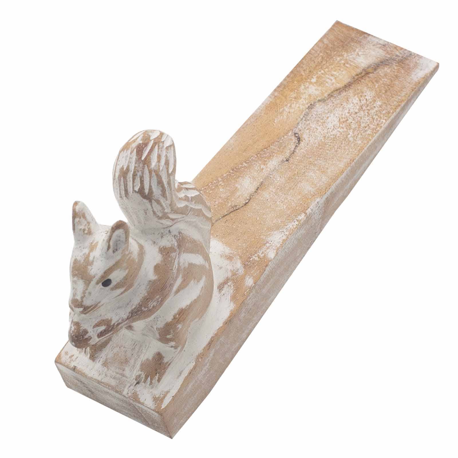 Ancient Wisdom - Wholesale Door Stop - Hand carved Doorstop - Squirrel2