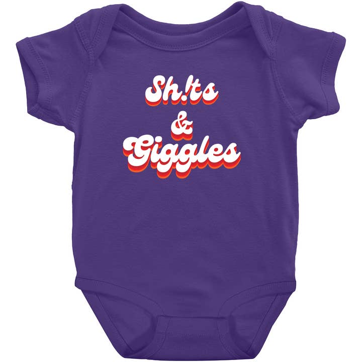Sh!ts And Giggles short-sleeve design 3 for wholesale by Potty Mouth Tots