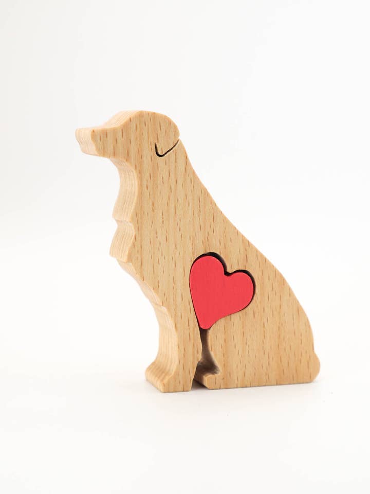 Golden Retriever - Miniature wooden dog figurine keepsake for wholesale by Wood Metamorphosis