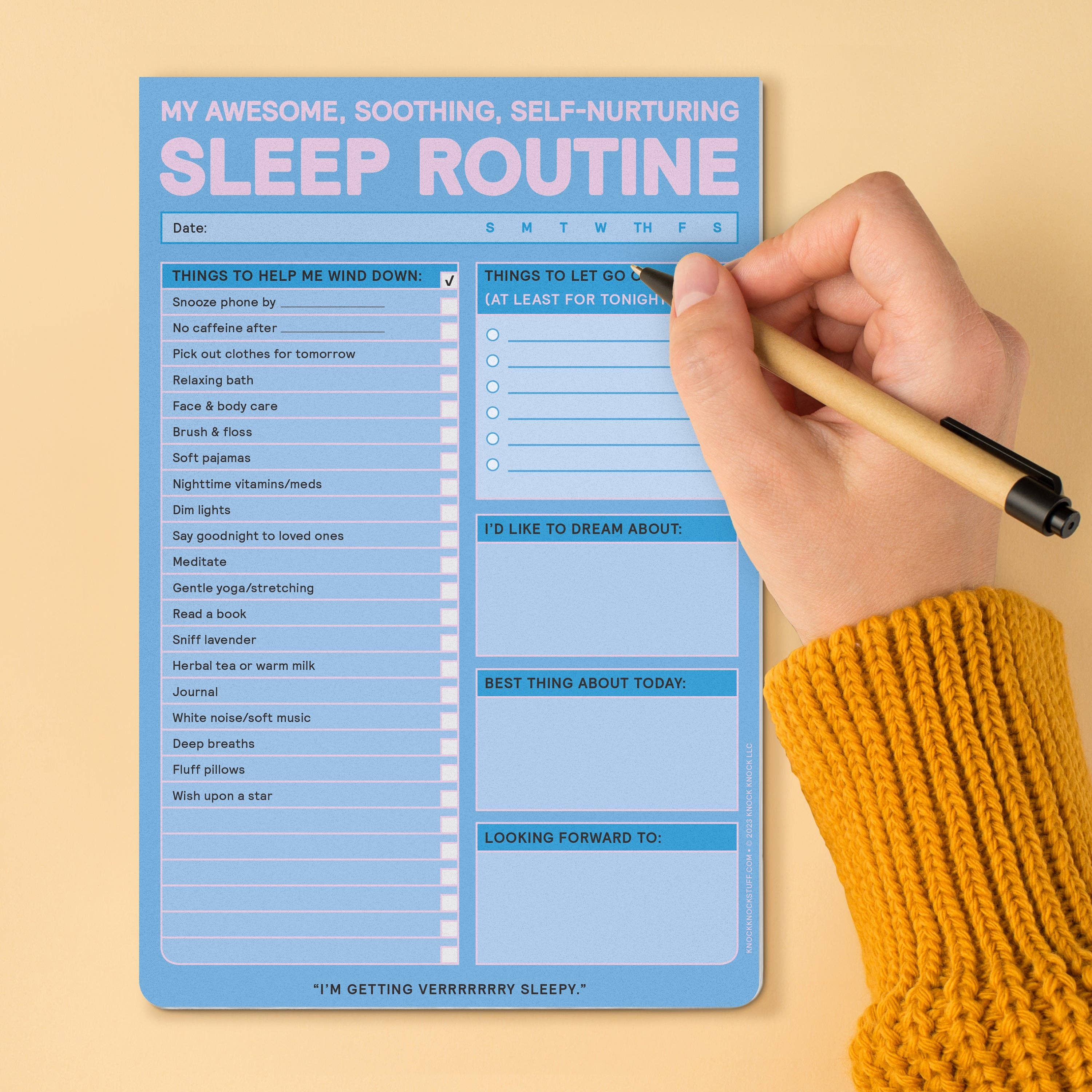 Abrams & Chronicle Books - Wholesale Notepad - Knock Knock Sleep Routine Pad (Notebook/Sketchbook)4