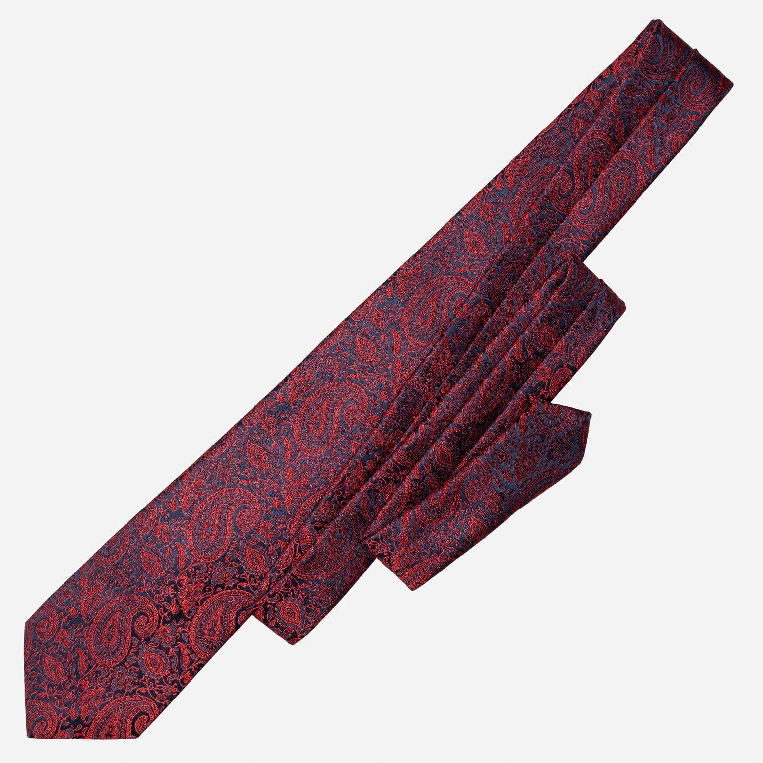 Elizabetta Made in Italy USA – wholesale Necktie – Men’s – Donatello - Silk Jacquard Tie - Ruby Red and Navy8