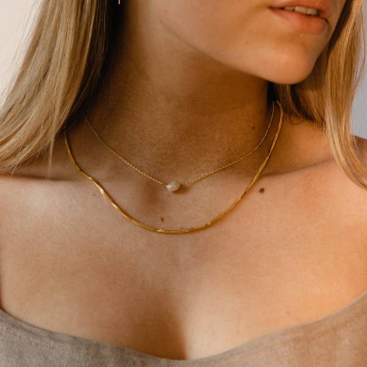 Rover & Kin - Vente Collier maille et chaîne - Chaîne Serpent Skinny2