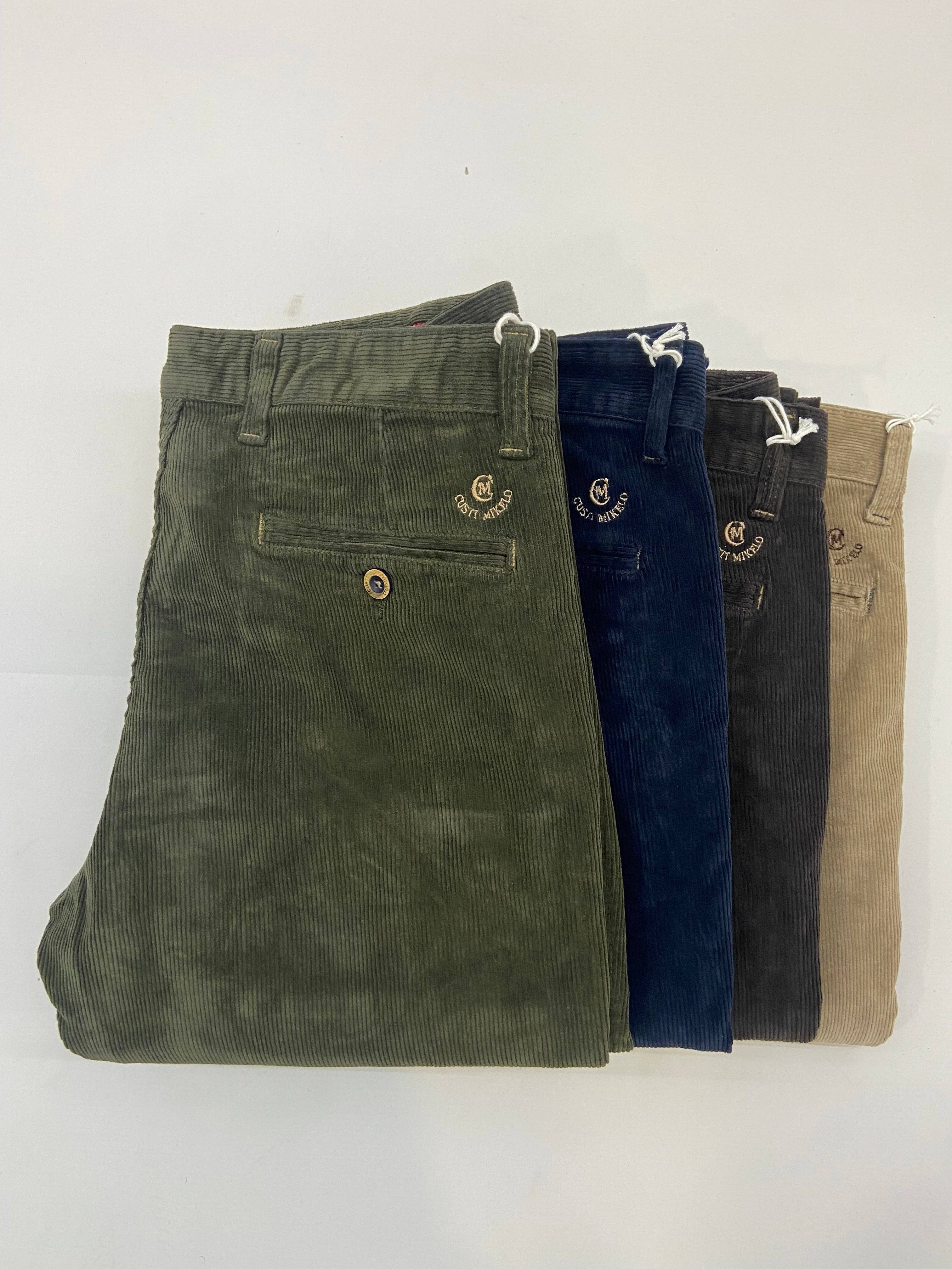 Custi Mikelo: Men's Clothing & Christmas Gifts - Wholesale Pants - Men's - Hunting Green Corduroy Pants3