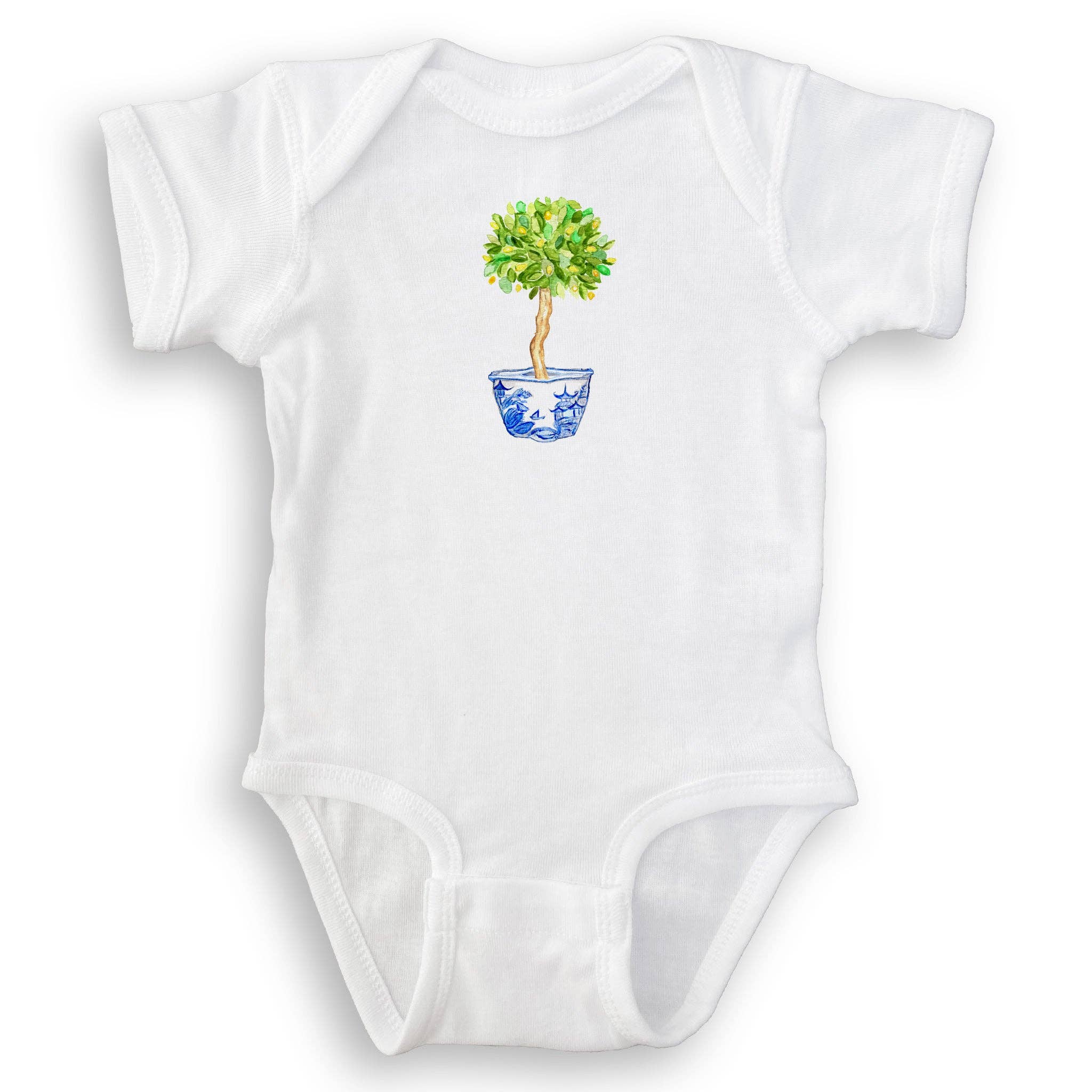 French Graffiti - Vendita all'ingrosso Strofinacci - Ciotola blu e bianca con albero di limone14